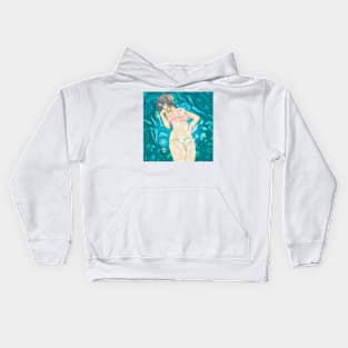 Aqua girl Kids Hoodie